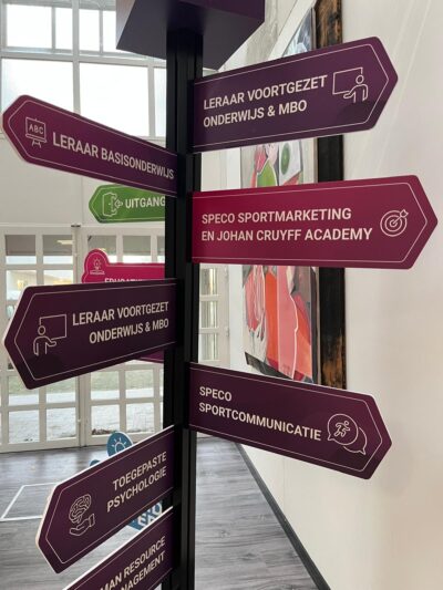 Huureenacteur en Fontys Speco sport economie werken samen -studenten leren